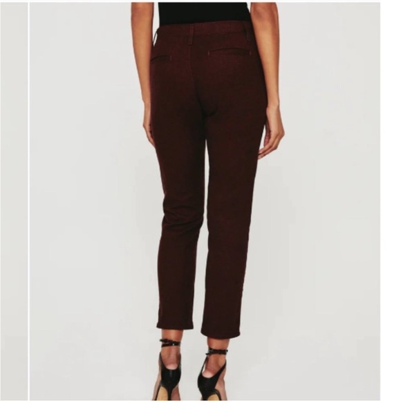 AG Adriano Goldschmied Caden Tailored Twill Pants in Dark Sangria NWT Size 31 - Picture 2 of 12
